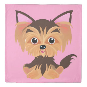 Sweet Baby Yorkie Duvet Cover