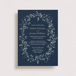 Sweet Baby's Breath Wedding Invite