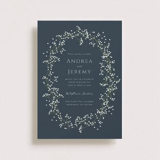 Sweet Baby's Breath Wedding Invite