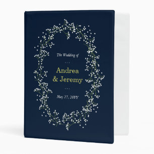 Sweet Baby's Breath Wedding Mini Binder