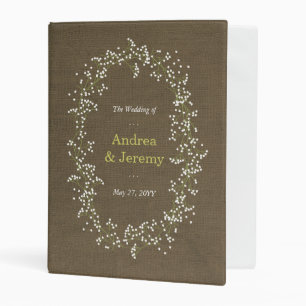 Sweet Baby's Breath Wedding Mini Binder