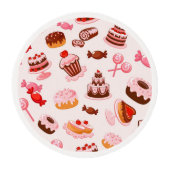 Sweet background edible frosting rounds (Front)