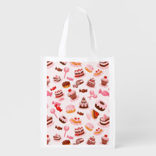 Sweet background grocery bag