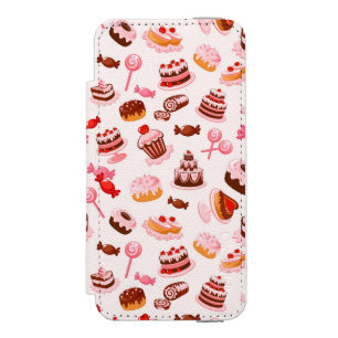 Sweet background iPhone SE/5/5s wallet case