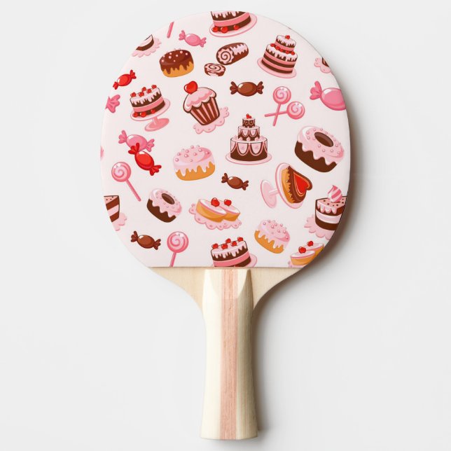 Sweet background Ping-Pong paddle (Front)