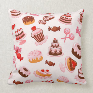 Sweet background throw pillow