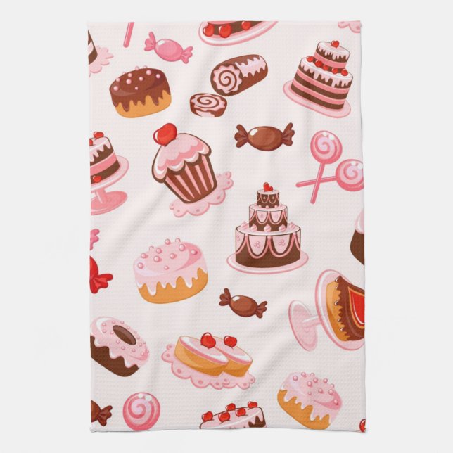 Sweet background towel (Vertical)