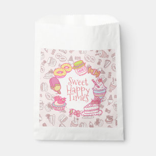 Sweet Bakery and Drinks Peach Favor Bag