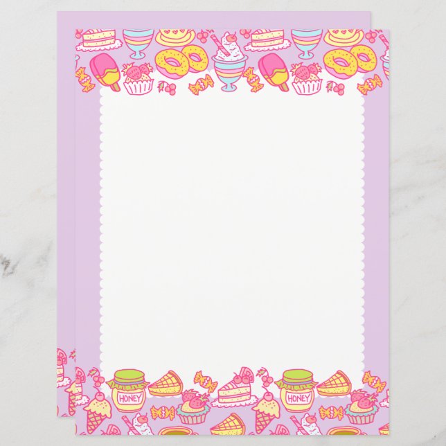 Sweet Bakery and Drinks Purple (Front/Back)