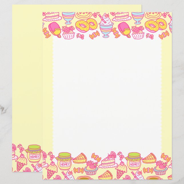 Sweet Bakery and Drinks Yellow (Front/Back)