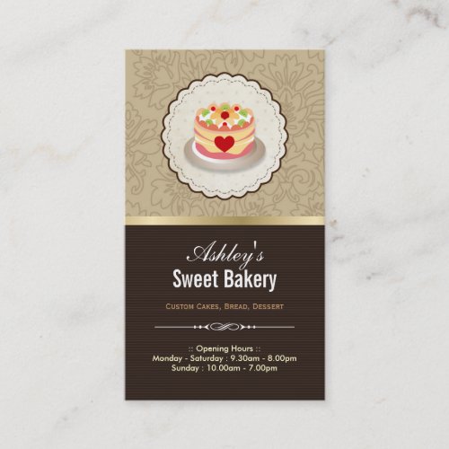 Sweet Bakery Boutique _ Cakes Pudding Jelly Pastry Business Card