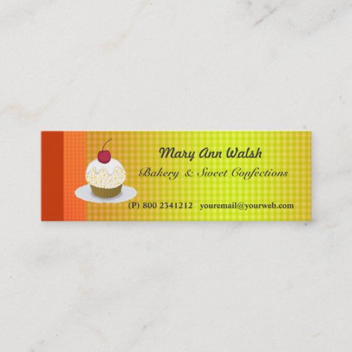Sweet Bakery Cake Cupcakes &amp; Confections Business Cards