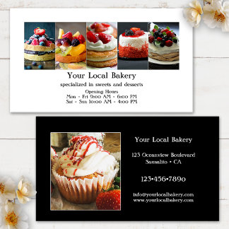 Sweet Bakery Dessert Catering Business Card