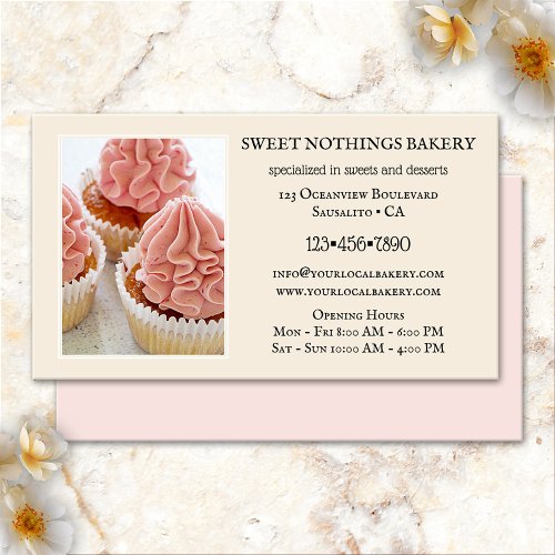 Sweet Bakery Dessert Catering Business Card