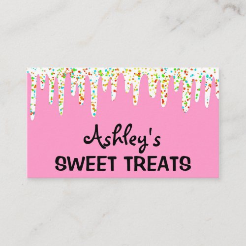 Sweet Bakery Dessert Pastry Chef Cakes Cupcake Business Card