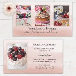 Sweet Bakery Dessert Photo Business Card at Zazzle