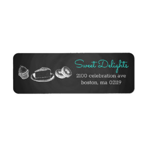 Sweet Bakery Professional Chalkboard Label