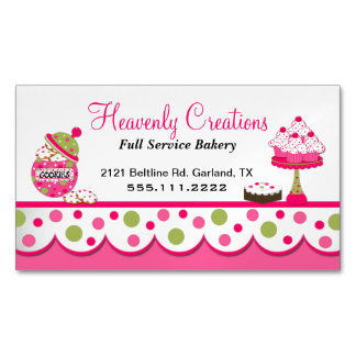 Sweet Bakery Shop Business Magnet