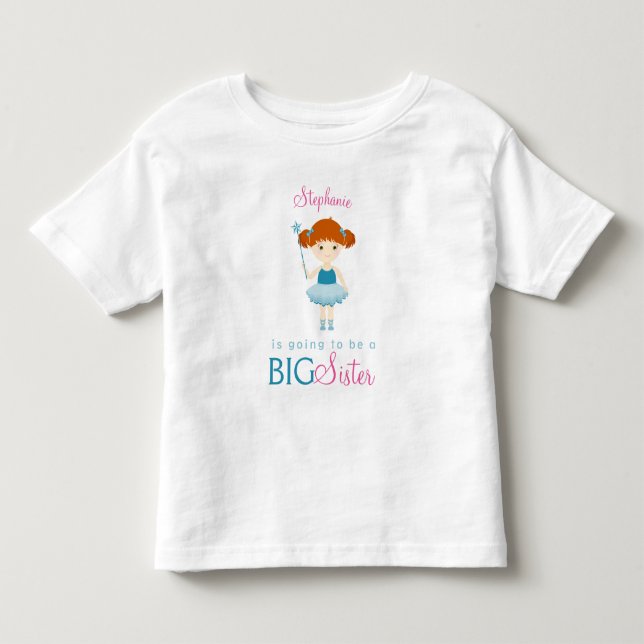 Sweet Ballerina Big Sister Toddler T-shirt (Front)
