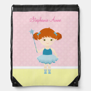 Sweet Ballerina Cupcake Celebration Drawstring Bag