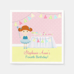 Sweet Ballerina Cupcake Celebration Napkins