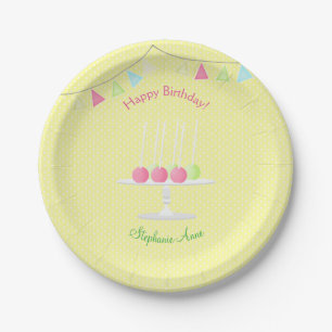 Sweet Ballerina Cupcake Celebration Paper Plates
