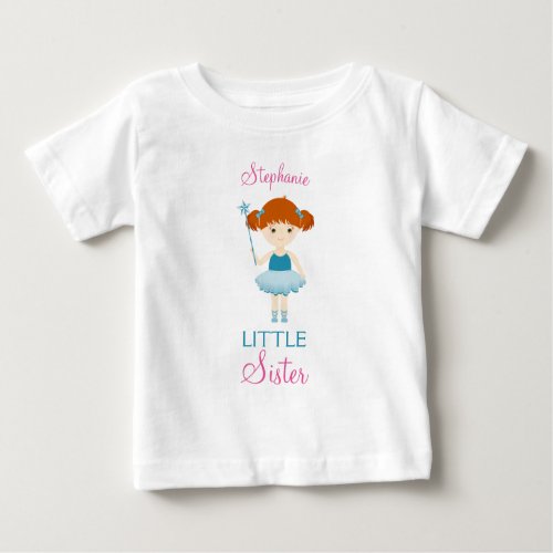 Sweet Ballerina Little Sister Baby T_Shirt