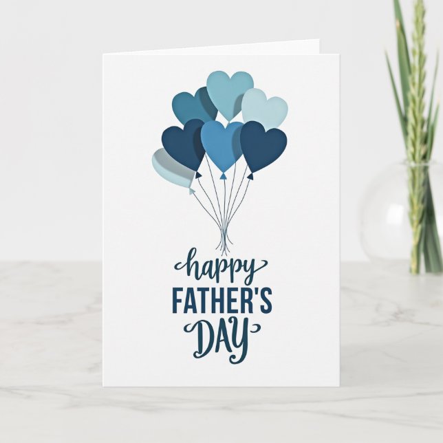 Sweet Balloon Fathers Day Card (Front)