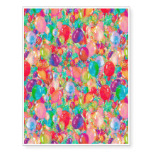 sweet balloons multicolor red