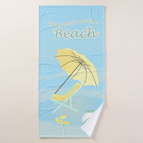 Sweet Beach Better Life Beach Bath Towel
