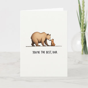 Sweet Bear Cub Fathers Day Card