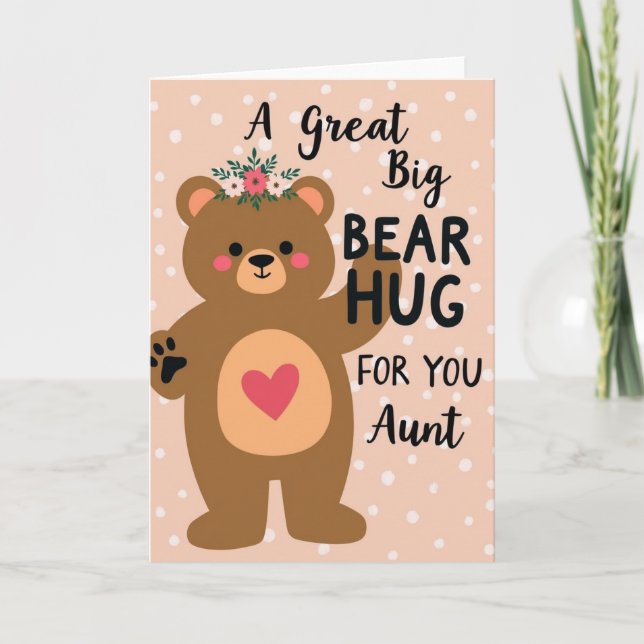 Sweet Bear Hug Mothers Day Card (Front)