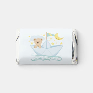 Sweet Bear in Paper Boat Baby Shower Hershey's Miniatures