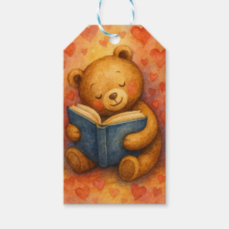 Sweet Bear Reading – Editable Gift Tag