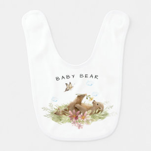 *~* Sweet Bear Relaxing Smelling  Flower Grass Baby Bib