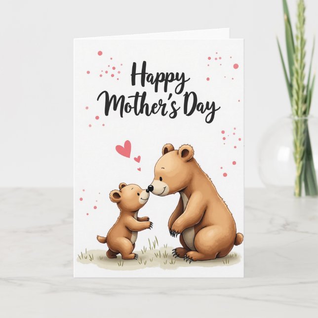 Sweet Bears Mothers Day Card (Front)