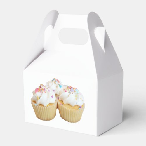 Sweet Beautiful Cupcakes Favor Boxes