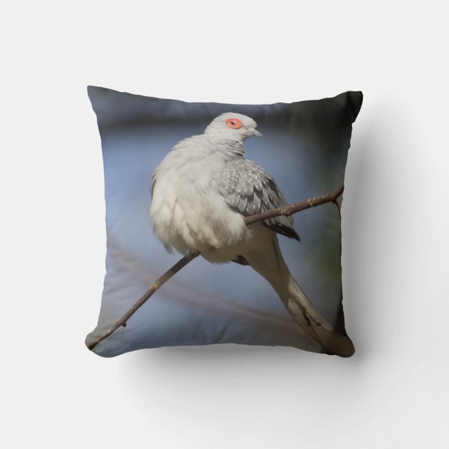 Sweet Beautiful Diamond Dove Throw Pillow (Front)