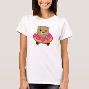 Sweet Beaver Candies Donut Pink T-Shirt