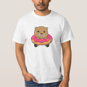 Sweet Beaver Candies Donut Pink T-Shirt