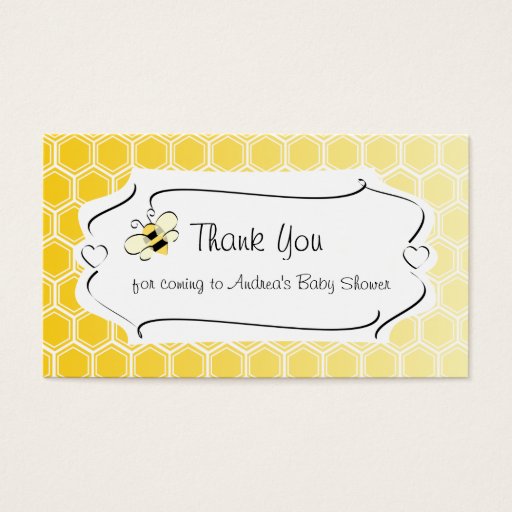 Customizable Sweet Bee Business Card