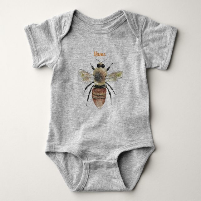 Sweet Bee Baby Jersey Bodysuit (Front)
