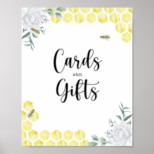 Sweet Bee cards and gifts baby shower Poster