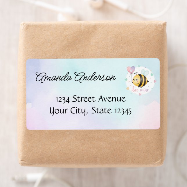 Sweet Bee First Birthday Personalized  Label (Insitu)