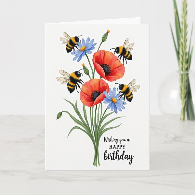 Sweet Bee Garden Card (Front)