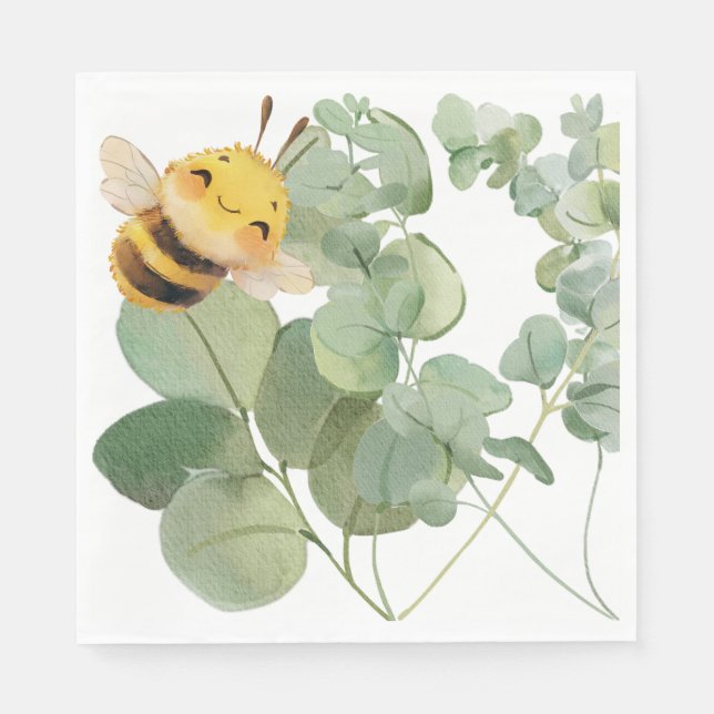 Sweet Bee Lunch Napkins (Front)