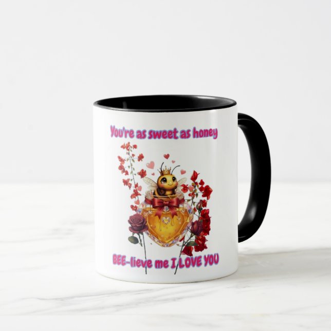 Sweet BEE mine-BEE lieve me i love you Mug (Front Right)