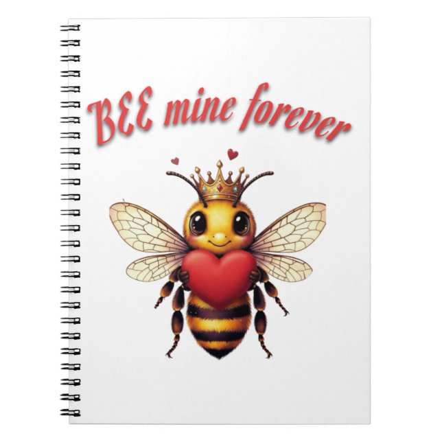 Sweet Bee Mine Forever Notebook (Front)