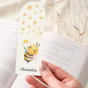 Sweet Bee Monogram Bookmarks
