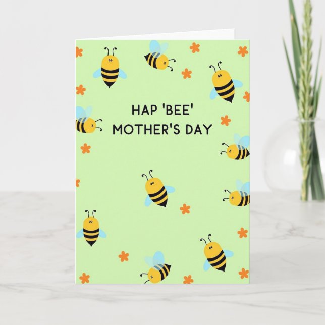 Sweet Bee Mothers Day Card (Front)